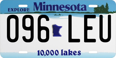 MN license plate 096LEU