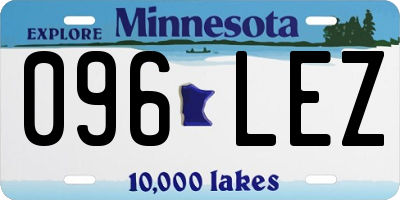 MN license plate 096LEZ