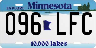 MN license plate 096LFC