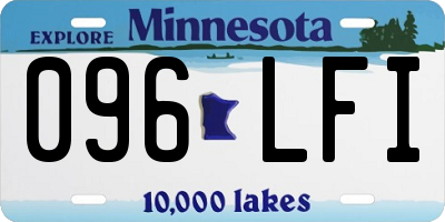 MN license plate 096LFI