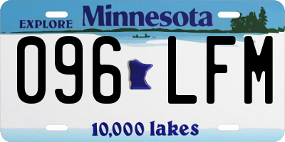 MN license plate 096LFM