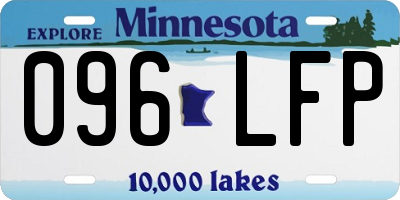 MN license plate 096LFP