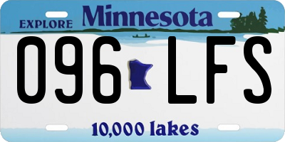 MN license plate 096LFS