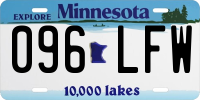 MN license plate 096LFW