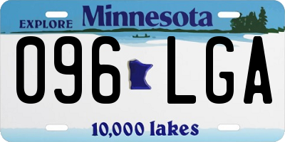 MN license plate 096LGA