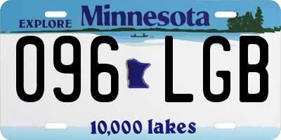 MN license plate 096LGB