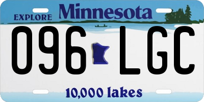 MN license plate 096LGC