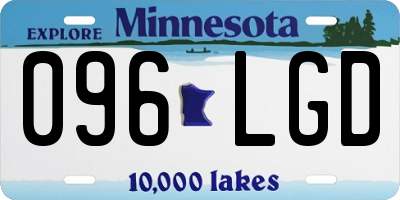 MN license plate 096LGD