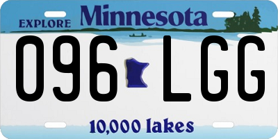MN license plate 096LGG