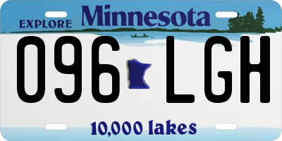 MN license plate 096LGH