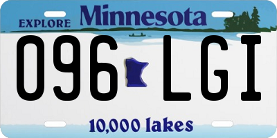 MN license plate 096LGI