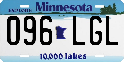 MN license plate 096LGL