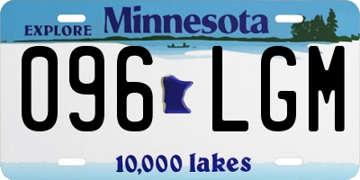 MN license plate 096LGM