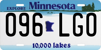MN license plate 096LGO