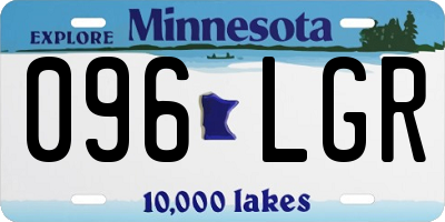 MN license plate 096LGR