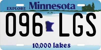 MN license plate 096LGS