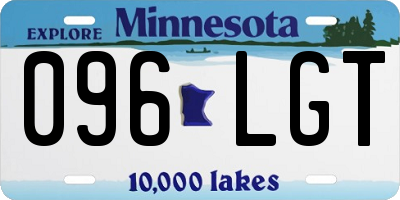 MN license plate 096LGT