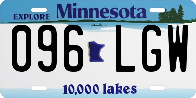 MN license plate 096LGW