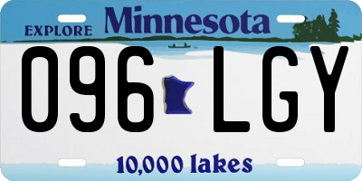MN license plate 096LGY
