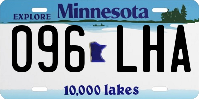 MN license plate 096LHA