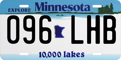MN license plate 096LHB