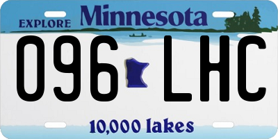 MN license plate 096LHC