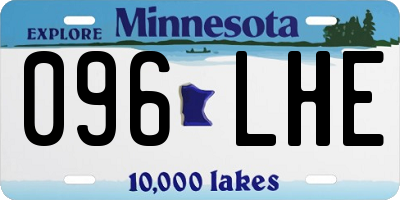 MN license plate 096LHE