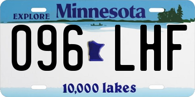 MN license plate 096LHF