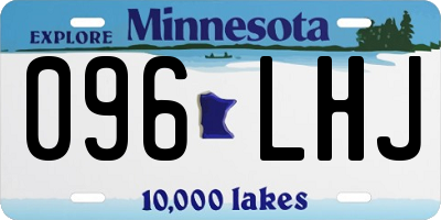 MN license plate 096LHJ