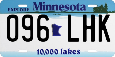 MN license plate 096LHK