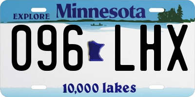 MN license plate 096LHX