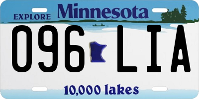 MN license plate 096LIA