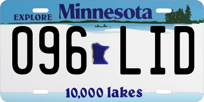MN license plate 096LID