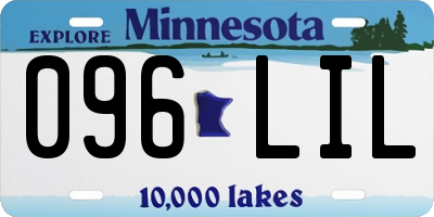 MN license plate 096LIL