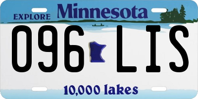 MN license plate 096LIS