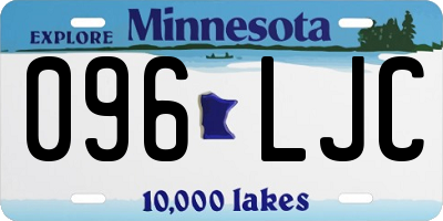 MN license plate 096LJC