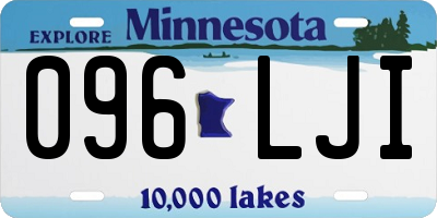 MN license plate 096LJI