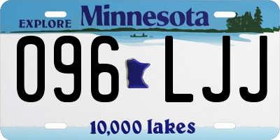 MN license plate 096LJJ