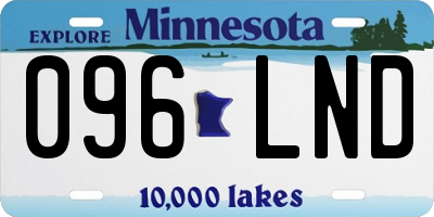 MN license plate 096LND