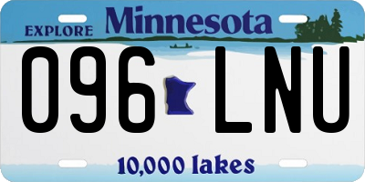 MN license plate 096LNU