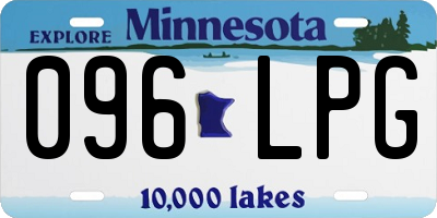 MN license plate 096LPG