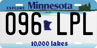 MN license plate 096LPL