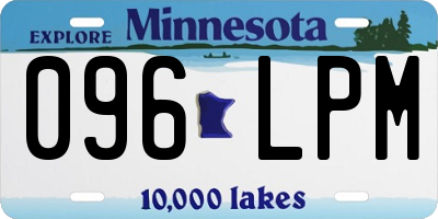 MN license plate 096LPM