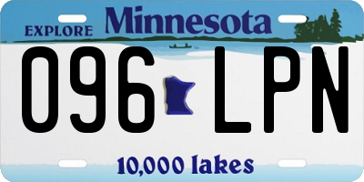 MN license plate 096LPN