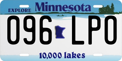 MN license plate 096LPO