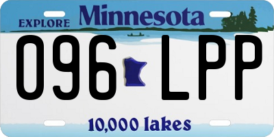 MN license plate 096LPP