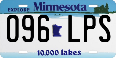 MN license plate 096LPS