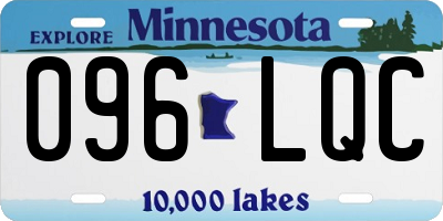 MN license plate 096LQC