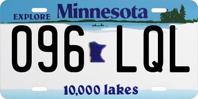 MN license plate 096LQL