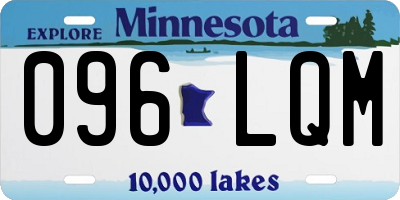 MN license plate 096LQM